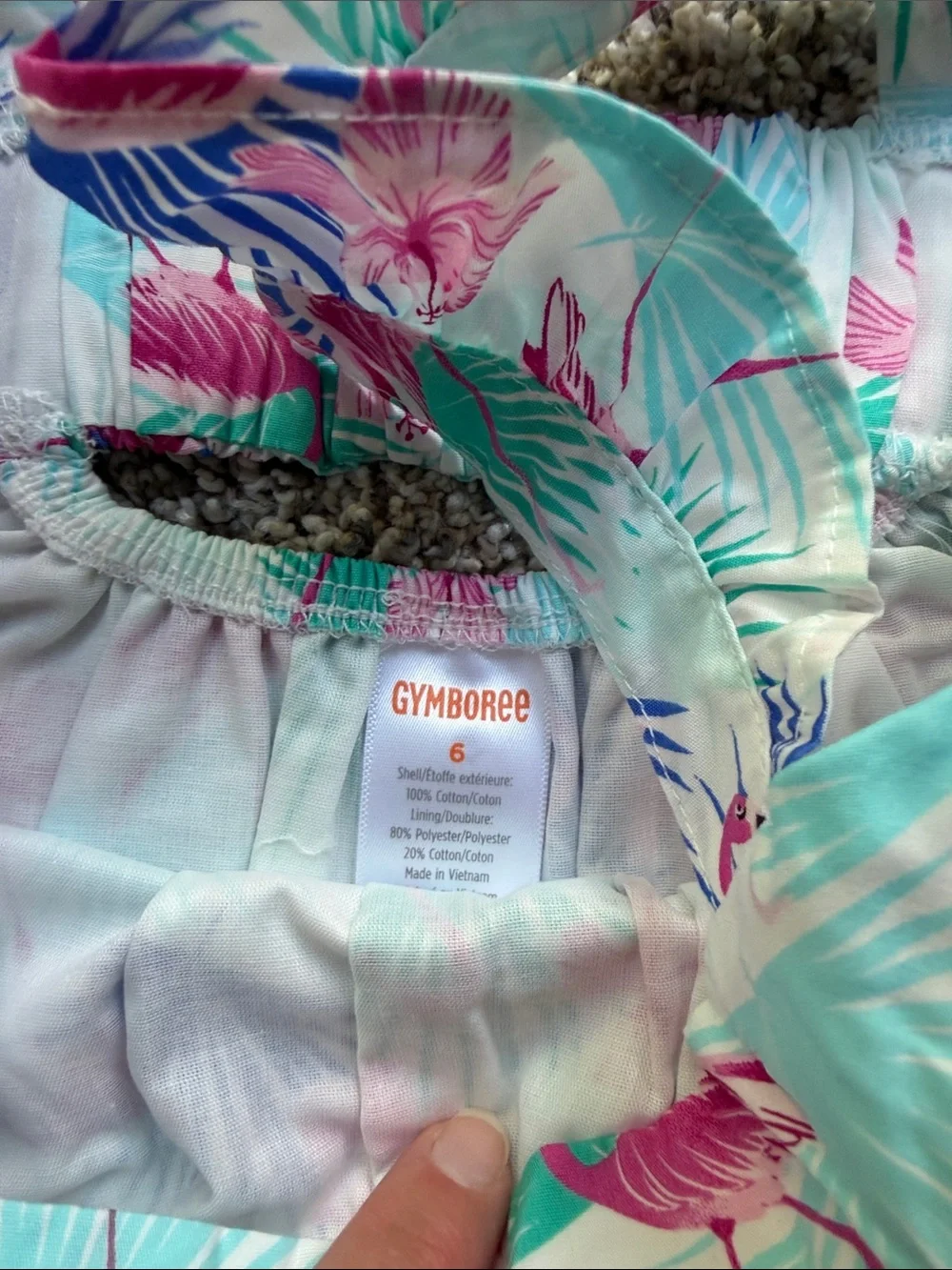 NWT Gymboree flamingo simply white dress size 5T and 6 and 7